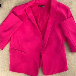 Hot pink Express blazer